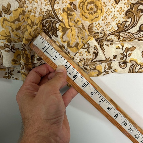 Madison D Amelie 10 Linen High Waist Shorts Feminine Summer Floral Vacation - Picture 8 of 13